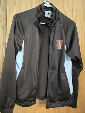 BG Falcons Brown & White Logo Jacket